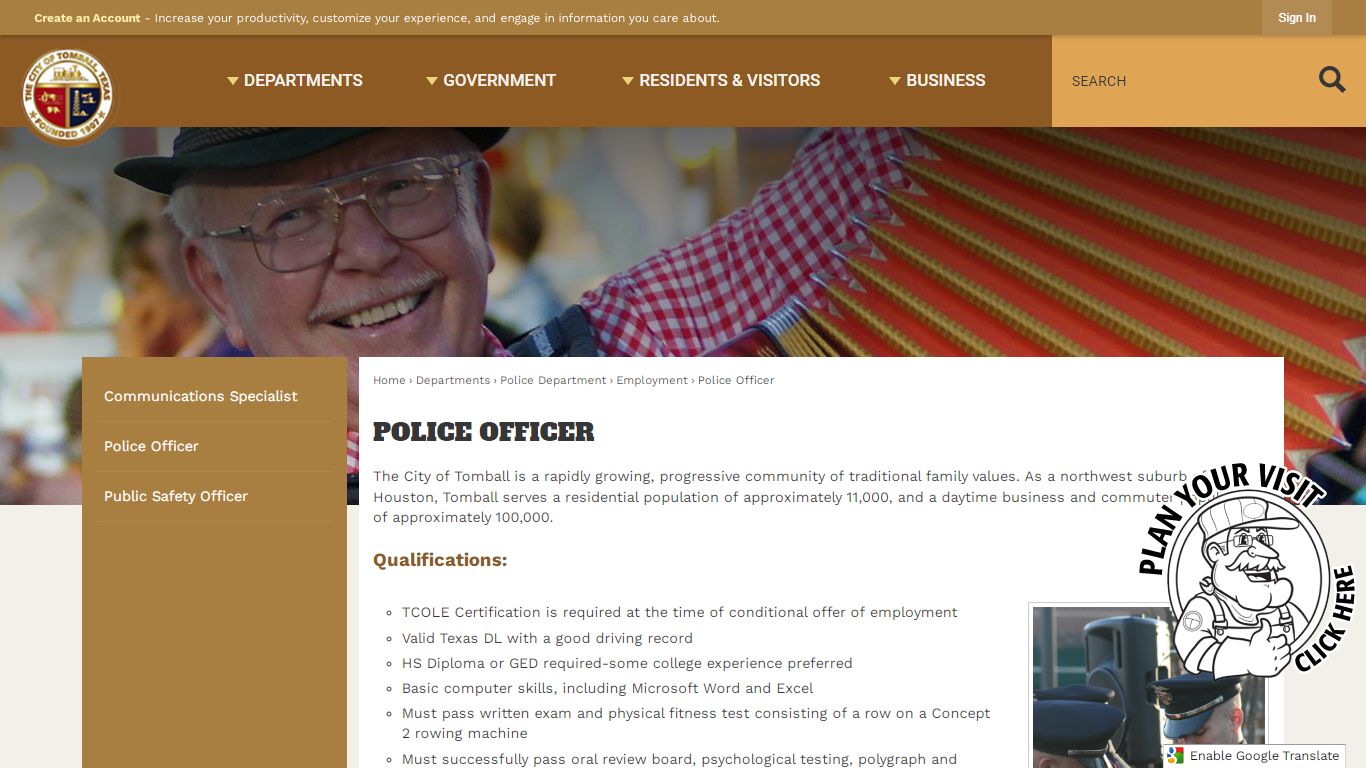 Police Officer | Tomball, TX - Official Website